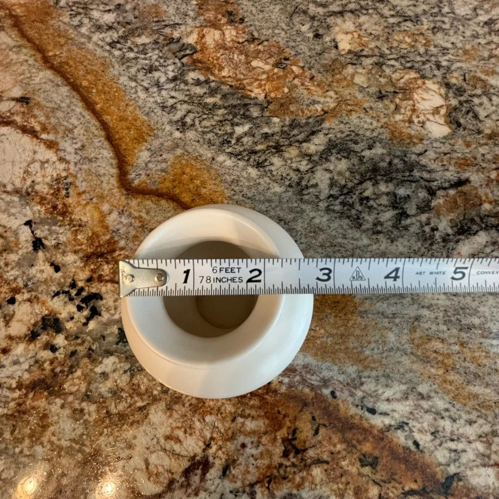 Haegar for Restoration Hardware Small White Vase